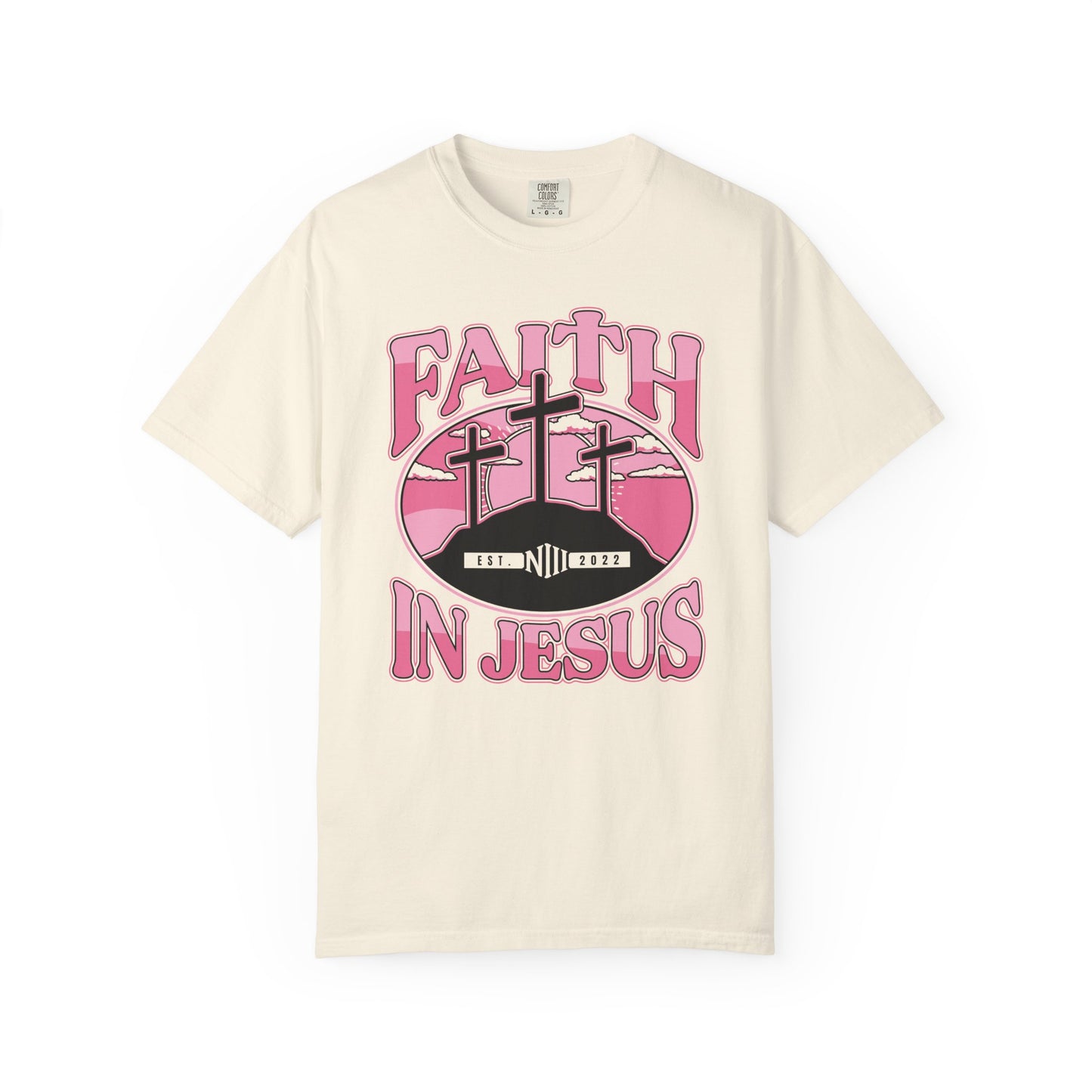 Faith in Jesus Unisex Garment-Dyed T-Shirt (BCA)