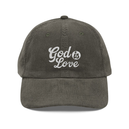 God Is Love Corduroy Cap