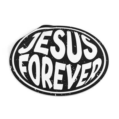 Jesus Forever Round Vinyl Stickers