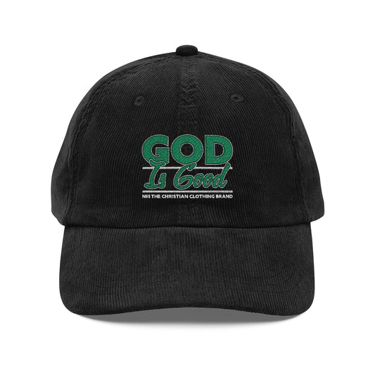 God Is Good Corduroy Cap