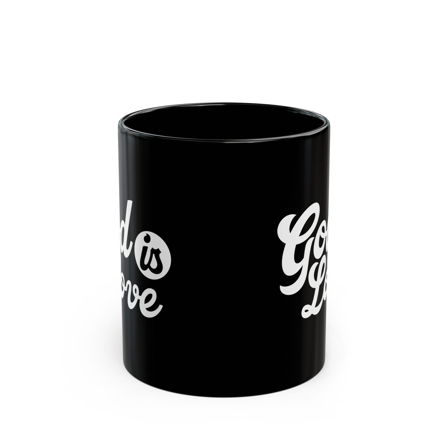 God Is Love Black Mug