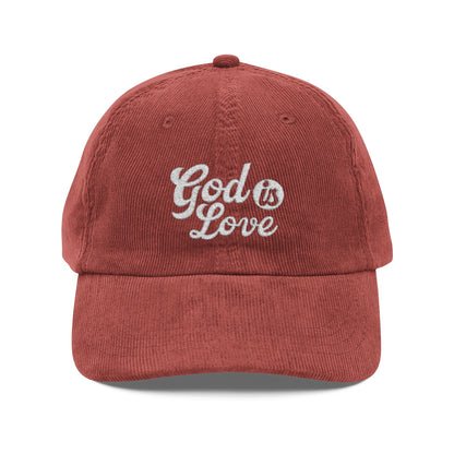 God Is Love Corduroy Cap