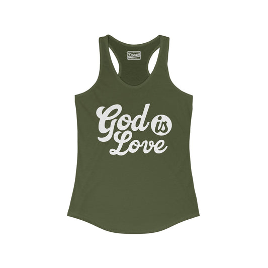 God Is Love Women's Racerback Tank