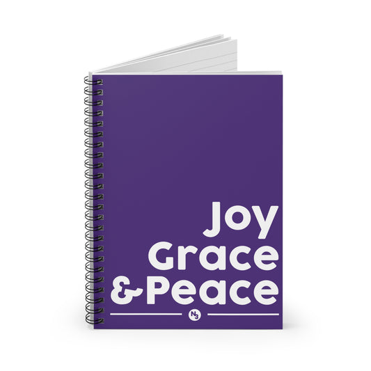 Joy, Grace, & Peace Spiral Notebook