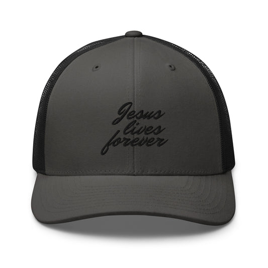 Jesus Lives Forever Trucker Cap