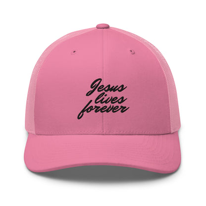 Jesus Lives Forever Trucker Cap